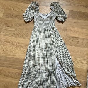 Abercrombie & Fitch Abercrombie Green Gingham Dress